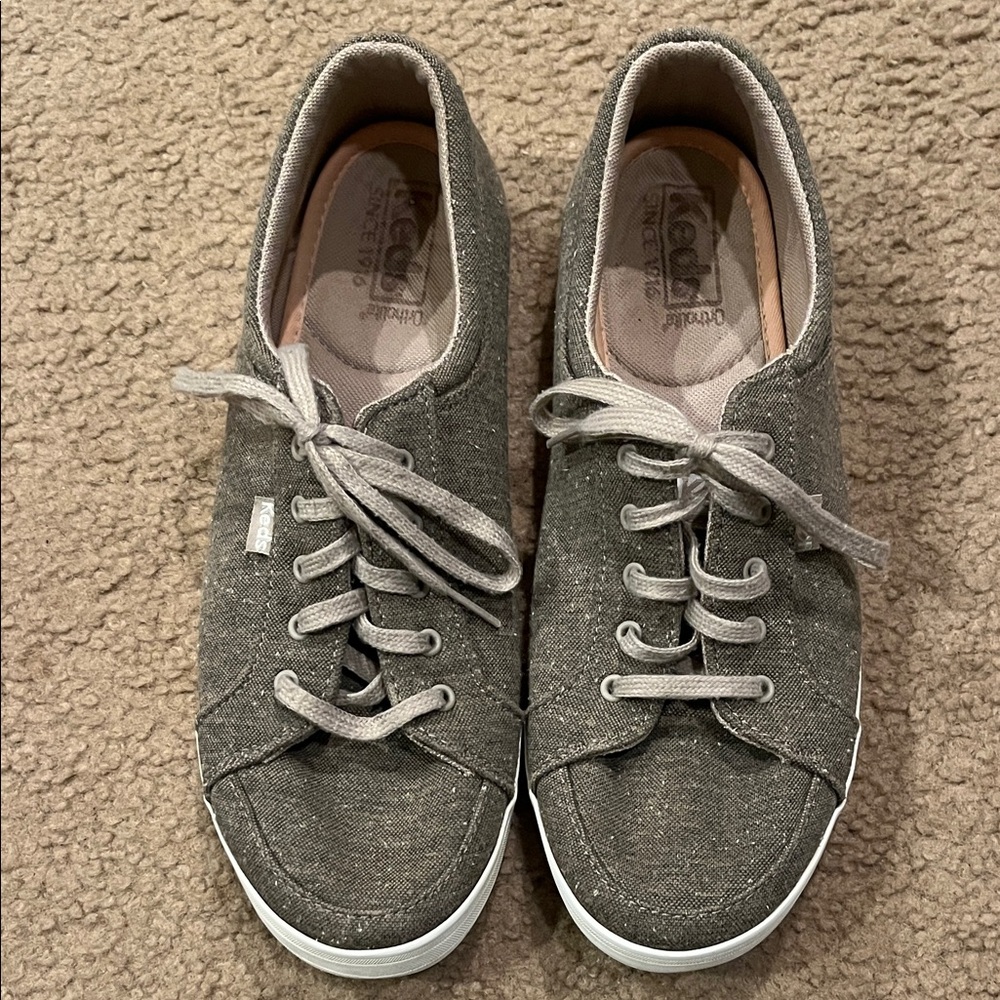 Keds Women's Gray Canvas Sneakers